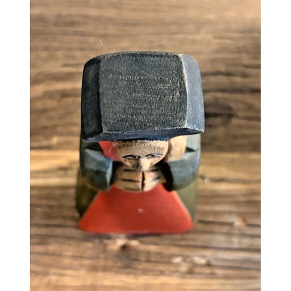 Benedito José Dos Santos Brazil Wood Block Carved Religious Figurine - Picture 8 of 11